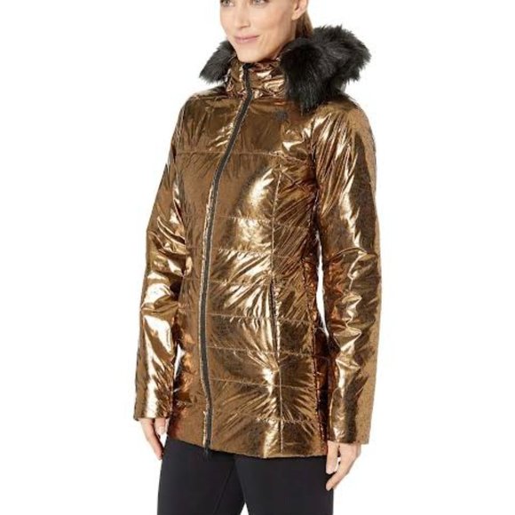 NWOT $399 THE NORHT FACE Women S Harway Insulated Parka Jacket Metallic copper - Picture 6 of 14